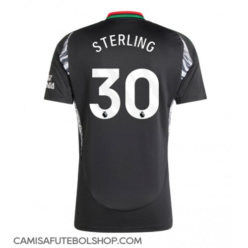 Camisa de time de futebol Arsenal Raheem Sterling #30 Replicas 2º Equipamento 2024-25 Manga Curta